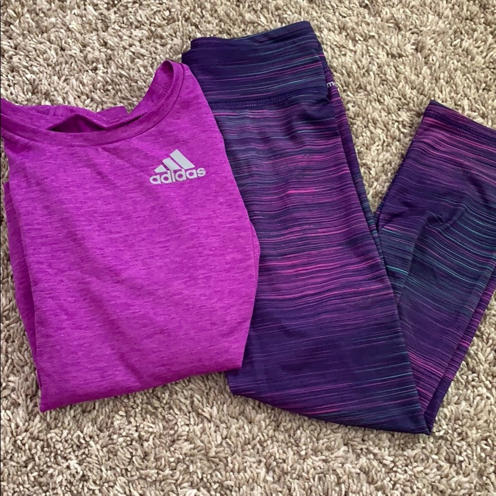 Girls Size 5 Purple ADIDAS Outfit